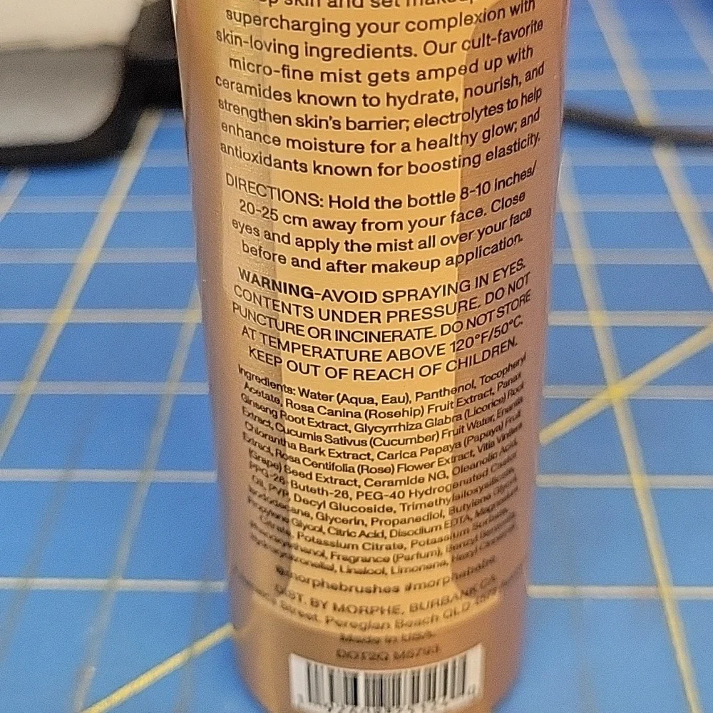 Morphe Mini Continuous Prep & Set Mist. New 36.8g Spray Can